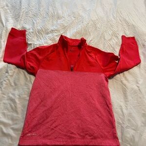 Nike Dri-Fit Red Pullover youth size small in excellent condition